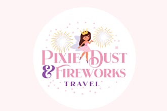 design inspirational magical travel agency logo