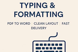 do typing jobs and formatting