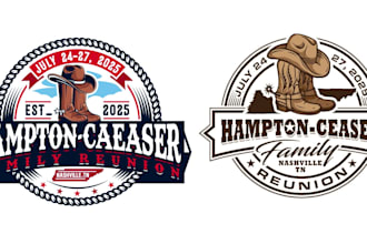design custom cowboy boot logo for your brand