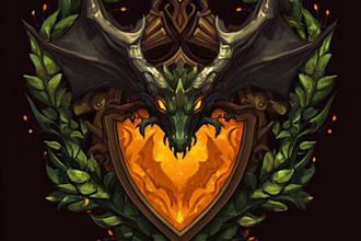 make a fantasy, whimsical and disney style for and logo
