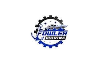design marine repair shop logo