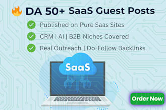 perform saas link building through guest posts and high quality link insertions