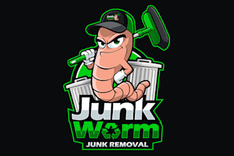 design unique junk removal company logo