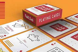 draw digital illustration card game design card box board game flash card mockup
