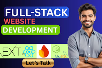 do website development as full stack web developer, nextjs, reactjs, typescript