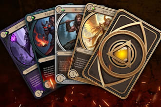 do trading card game template design tcg ccg card frame illustration game icon