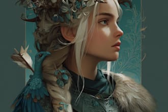 make fantasy character portrait favorite art
