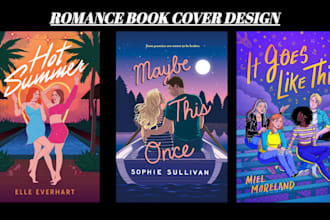 illustrate professional romance book cover dark gothic sport  fantasy ebook