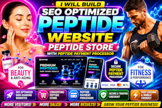 72hrs seo optimized peptide website peptide store with peptide payment processor
