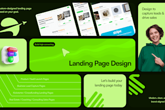 build high converting landing page design