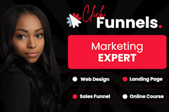 design clickfunnels sales funnel, landing page, website, clickfunnels 2 0