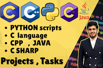 do cpp java python scripts c language tasks