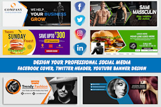 create 2 different facebook cover design