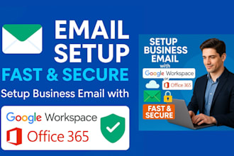 setup your business email with google workspace or office 365