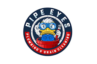 design pipe eyes plumbing denver co logo