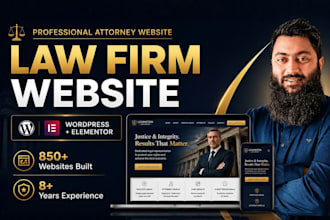 design a professional law firm attorney or legal website using wordpress