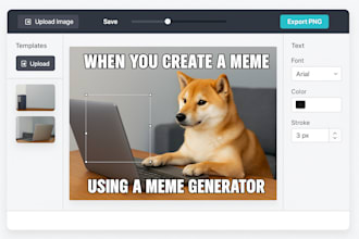 build a fast ai meme generator or editor using canvas fabric js next js