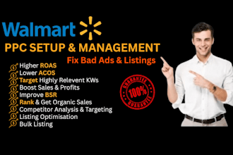 do walmart ppc campaigns walmart ads sponsored ads advertising PPC keywords VA
