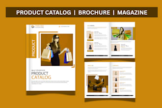 design a professional product catalog ,brochure,or magazine for your brand