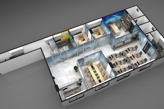design 3d floor plan for residential and commercials