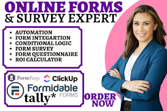design formkeep clickup forms integration formidable forms tally questionnaire