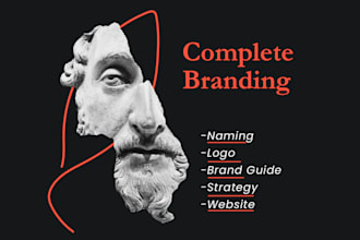 create a full brand identity with name, logo, and strategy