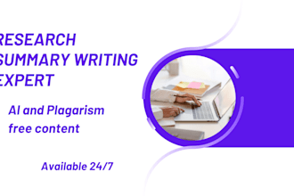 do essay, writing ,research and summary