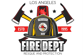 design a propffesional firefighter  logo