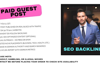 publish a paid guest post on high authority websites