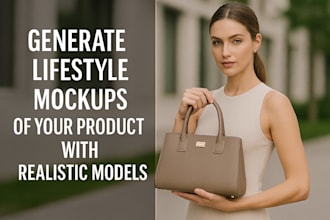 create ai product mockups worn or used by realistic models