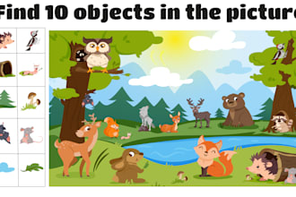 do create hidden object pictures and look find illustration