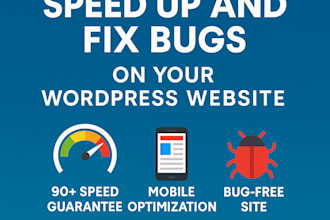 improve wordpress speed and fix all website errors