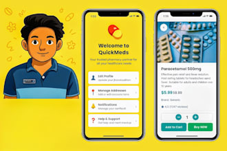 develop a custom react native mobile app for ios and android
