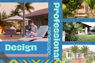 design photorealistic 3d landscaping for your outdoor space