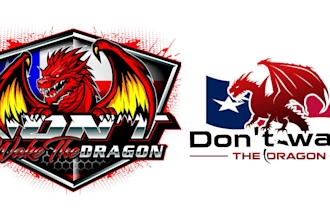 design a professional and beautiful dragon logo