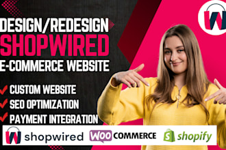 build custom shopwired SEO ecommerce website design shopwired store redesign