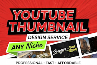 design eye catching youtube and tiktok thumbnails