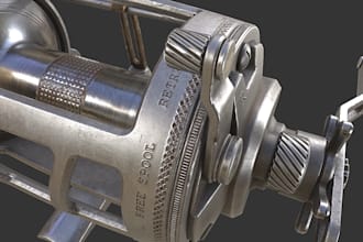 craft any 3d models, pbr textures,  motion graphic