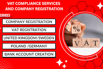 do vat and company registration for uk, germany, poland, sweden, saudi arabia