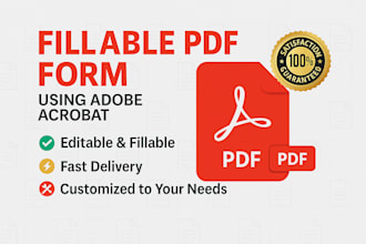 design fillable PDF form
