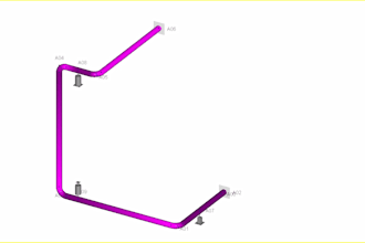 produce an asme b31 analysis with an engineering drawing