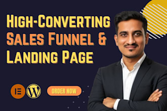 build sales funnel landing page and squeeze page in wordpress