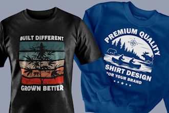 design tshirt for dtg pod merch and streetwear
