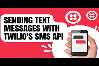 setup twilio, plivo, vonage API to send bulk sms to customer