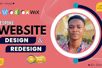shopify website design wordpress website redesign wix blog setup shopify store