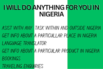 do anything in nigeria run errand in nigeria