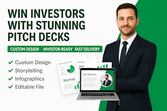 design a stunning investor pitch deck that wins funding