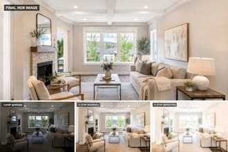 hdr blend real estate images