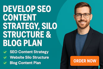 develop SEO content strategy silo structure blog plan for website ranking