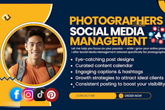 manage social media for wedding planners, photographers, and vendors